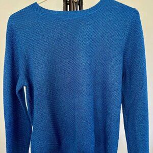 Womens Classic Clue Lurex Crew Neck Pullover Sweater, Size M, New York & Company